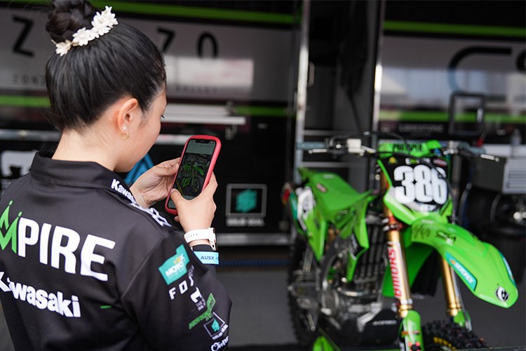 #386 Haruki Yokoyama - KX250 (photo credit: Foremost Media)